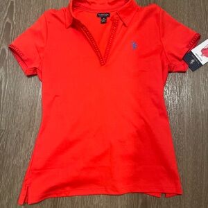 U.S. Polo Assn. Bright Red Polo Shirt
